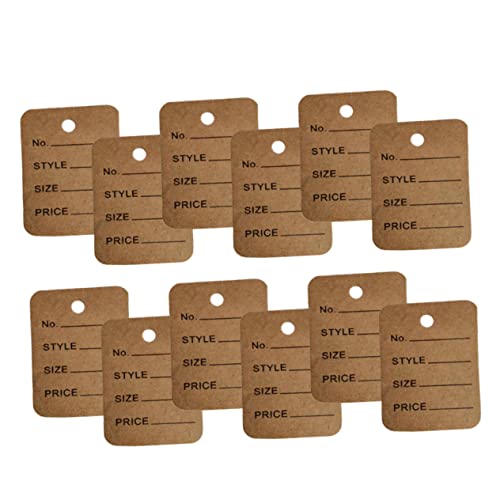 Angoily 1000Stücke Preisschilder aus Kraftpapier für Schmuck und Kleidung Zertifizierte Etiketten mit Glatter Oberfläche für Geschenkanhänger und Preiskennzeichnung Vielseitig Angoily 1000Stücke Preisschilder aus Kraftpapier für Schmuck und Kleidung Zertifizierte Etiketten mit Glatter Oberfläche für Geschenkanhänger und Preiskennzeichnung Vielseitig von Angoily
