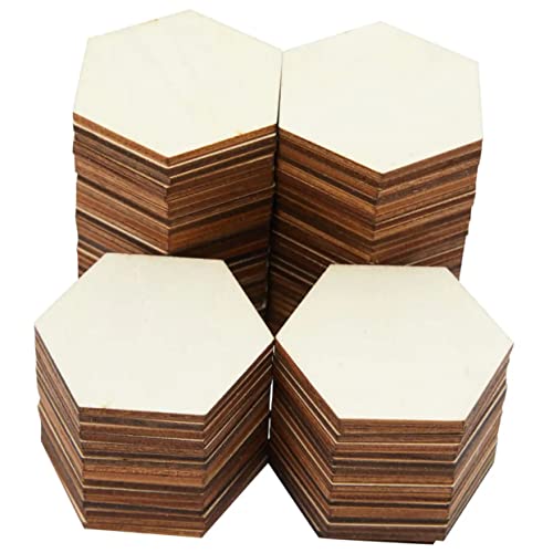 Angoily 100Stücke DIY Holzscheiben Sechseck Unbehandelte Holzplatten für Bastelprojekte Dekoration für Hochzeiten Partys und Zuhause Glatte Kanten Angoily 100Stücke DIY Holzscheiben Sechseck Unbehandelte Holzplatten für Bastelprojekte Dekoration für Hochzeiten Partys und Zuhause Glatte Kanten von Angoily