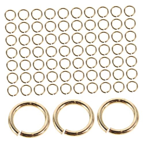Angoily 100Stücke Offene Biegeringe für Schmuckherstellung Vielseitig Einsetzbar für DIY und Armbänder Langlebige Metallverbinder Einfach von Angoily