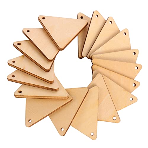 Angoily 100Stücke Umweltfreundliche Holzdreieckausschnitte mit Loch für DIY Malerei für Kinderhandwerk und Kreative Projekte Unvollendete Holzstücke für Bastelarbeiten Angoily 100Stücke Umweltfreundliche Holzdreieckausschnitte mit Loch für DIY Malerei für Kinderhandwerk und Kreative Projekte Unvollendete Holzstücke für Bastelarbeiten von Angoily