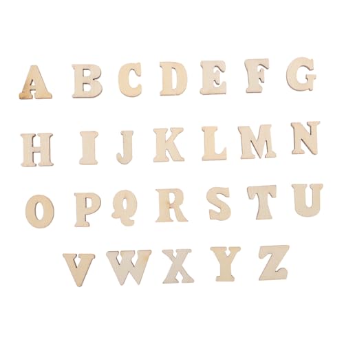 Angoily 104 Stück Teiliges Blank Holzbuchstaben Vintage Design Retro Farbton Natürliche Holz Abc zum Basteln und DIY Malen für Kleinkinder Lernspiele und Heimdekoration Angoily 104 Stück Teiliges Blank Holzbuchstaben Vintage Design Retro Farbton Natürliche Holz Abc zum Basteln und DIY Malen für Kleinkinder Lernspiele und Heimdekoration von Angoily