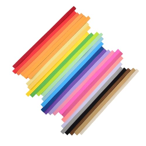 Angoily 1080 Stück Faltpapier für Origami Sterne Teile in Farben für Kreative DIY Projekte mit Kindern Vielseitig Einsetzbar Robustes Material für Unvergesslichen von Angoily