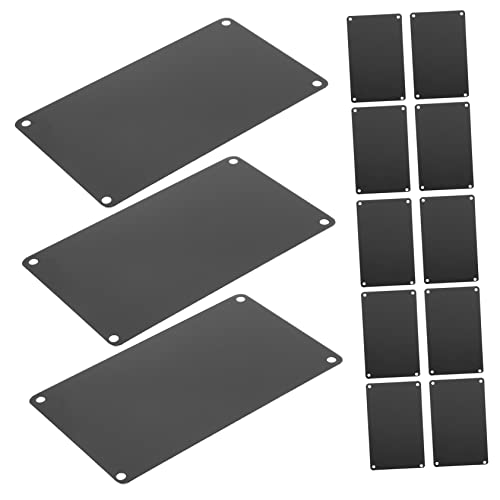 Angoily 10Stücke Aluminium Namensschilder Blanko mit Löchern für Gravierte Beschriftung für Türen Kunstwerke und Angoily 10Stücke Aluminium Namensschilder Blanko mit Löchern für Gravierte Beschriftung für Türen Kunstwerke und von Angoily