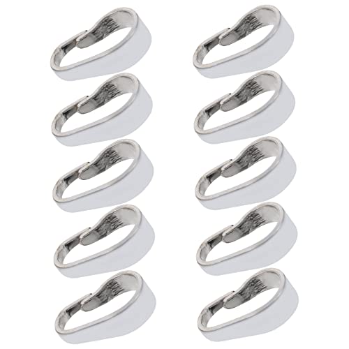 Angoily 10Stücke Anhängerschnallen Für DIY Schmuckherstellung Verbindungsverschlüsse Für Halsketten Und Anhänger Hochwertige Silberne Anhänger Connect Clasps Für Schmuck Basteln Angoily 10Stücke Anhängerschnallen Für DIY Schmuckherstellung Verbindungsverschlüsse Für Halsketten Und Anhänger Hochwertige Silberne Anhänger Connect Clasps Für Schmuck Basteln von Angoily