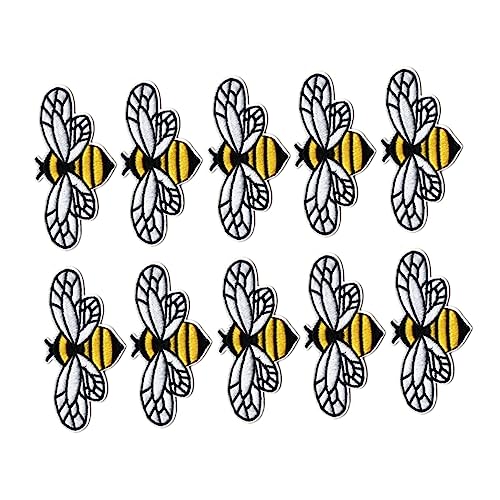 Angoily 10Stücke Cartoon Kleidung Patches Bienenstoff Aufnäher für Jeans Taschen Hüte DIY Projekte und Reparaturen Dekorative Bügelflicken für Gestaltungen von Angoily