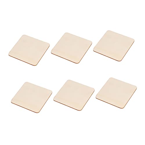 Angoily 10Stücke DIY Holzscheiben Unbehandelte Holzplatten für Bastelprojekte Scrapbooking Hochzeitsdekoration und Sicher für Beschriften von Angoily