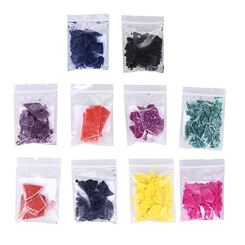 Angoily 10Stücke DIY Kerzenfarbstoff Teiliges Wachsfarbenset für Handgemachte Duftkerzen Farben Tierfreundlich Hautverträglich für Bastelprojekte von Angoily