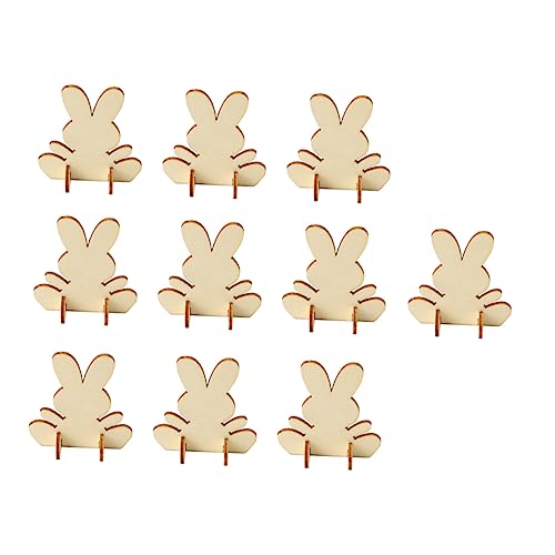 Angoily 10Stücke Teiliges DIY Kaninchen Holz Dekorationsset Bastelideen für Erwachsene Umweltfreundliche Holzfiguren für Festliche Anlässe und Heimdekoration Angoily 10Stücke Teiliges DIY Kaninchen Holz Dekorationsset Bastelideen für Erwachsene Umweltfreundliche Holzfiguren für Festliche Anlässe und Heimdekoration von Angoily