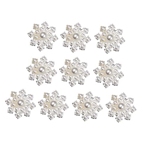 Angoily 10Stücke Teiliges Perlenblumen Ornamente DIY Dekorative Applikationen für Kleidung Schuhe Schals Bastelbedarf Silber für Hochzeitsdekoration und Projekte Angoily 10Stücke Teiliges Perlenblumen Ornamente DIY Dekorative Applikationen für Kleidung Schuhe Schals Bastelbedarf Silber für Hochzeitsdekoration und Projekte von Angoily