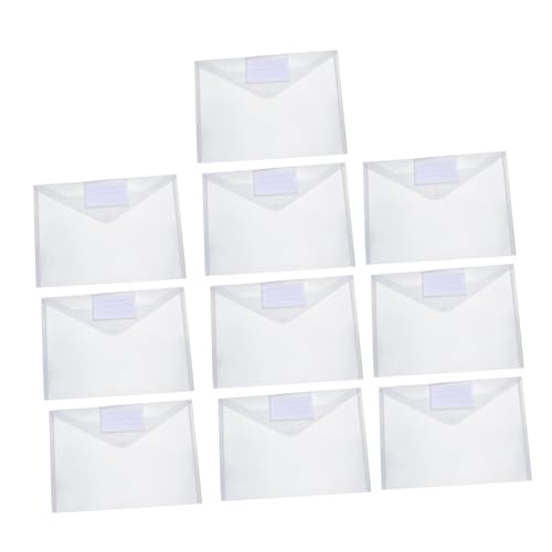 Angoily 10Stücke Transparente Dokumentenbeutel Wasserdichte Aufbewahrungstaschen für Wichtige Unterlagen Leicht und Langlebig für Büro und Reisen Angoily 10Stücke Transparente Dokumentenbeutel Wasserdichte Aufbewahrungstaschen für Wichtige Unterlagen Leicht und Langlebig für Büro und Reisen von Angoily