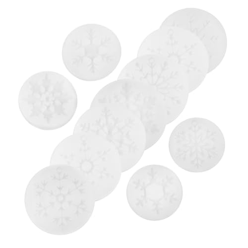 Angoily 11 Stück Schneeflocken-Schablone weihnachstbaumschmuck weihnachtsbaumdekorationen Gießformen für Weihnachtsschneeflocken Schneeflockenfondant UV Halloween-Keksausstecher spachtel Angoily 11 Stück Schneeflocken-Schablone weihnachstbaumschmuck weihnachtsbaumdekorationen Gießformen für Weihnachtsschneeflocken Schneeflockenfondant UV Halloween-Keksausstecher spachtel von Angoily