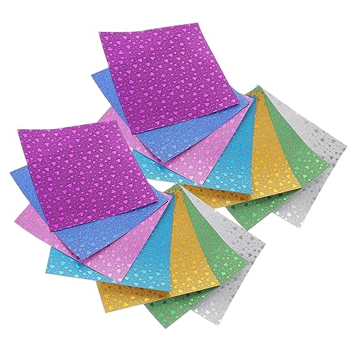 Angoily 112 Stück Origami- falten Mini-Origami-Papier Krane Origamipapier für farbig Bastelfaltpapier Origami-Papiere zum Basteln origami basteln DIY papier DIY papier von Angoily