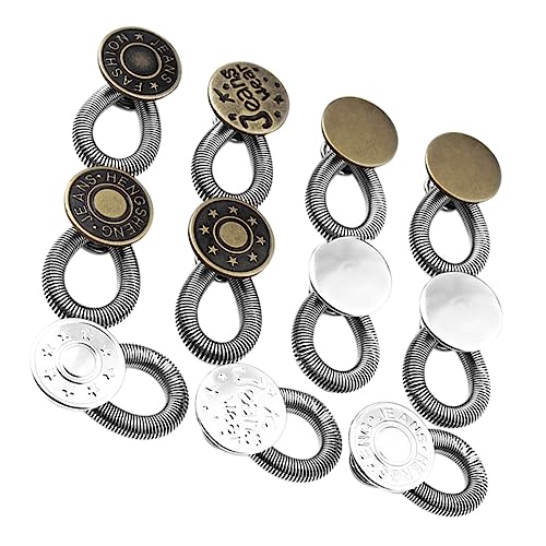 Angoily 11Stücke Hosen Extender Teiliges Verstellbare Metallknöpfe für Jeans und Bundverlängerung ohne Kompatibel mit Engen Hosen Anzughosen Röcken und Schwangerschaftshosen Angoily 11Stücke Hosen Extender Teiliges Verstellbare Metallknöpfe für Jeans und Bundverlängerung ohne Kompatibel mit Engen Hosen Anzughosen Röcken und Schwangerschaftshosen von Angoily