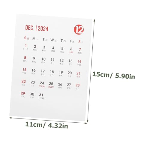 Angoily 12 Blatt Kalender Sticker Monatsplaner Aufkleber Selbstklebend für Diy Scrapbook Notizbuch Schulheft Organizer Geeignet für Schüler Lehrer und Bürobedarf von Angoily
