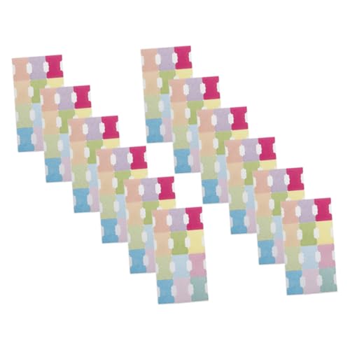 Angoily 12 Blatt Klebrige Buchseitenmarker Bunte Index Tabs für Notizen Selbstklebende Haftnotizen für Effektives Lernen und Arbeiten Langlebig und Leicht zu Transportieren von Angoily