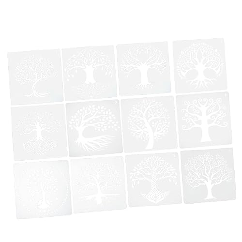 Angoily 12 Blatt Lebensbaum Vorlage Musterschablone Basteln Wiederverwendbare Blattschablone Schablonen Und Vorlagen Zum Malen Lebensbaum Schablone Baumschablonen Wiederverwendbar Angoily 12 Blatt Lebensbaum Vorlage Musterschablone Basteln Wiederverwendbare Blattschablone Schablonen Und Vorlagen Zum Malen Lebensbaum Schablone Baumschablonen Wiederverwendbar von Angoily