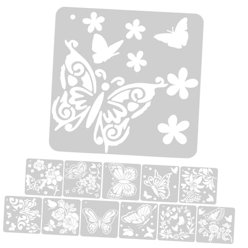 Angoily 12 Blatt Wandmalerei Vorlage Schmetterlings Vorlagen Schmetterlings Wanddekor Schmetterlings Dekorationen Basteln Schmetterlinge Zeichnen Scrapbook Schablonen Zum Malen Auf von Angoily
