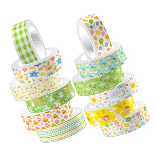 Angoily 12 Rollen Aufkleber zum Basteln Dekoration mit Papierband Bastelband dekorative Klebebänder Planerband dekorative Bänder für Sammelalben Washi Tape Washi-Tape Angoily 12 Rollen Aufkleber zum Basteln Dekoration mit Papierband Bastelband dekorative Klebebänder Planerband dekorative Bänder für Sammelalben Washi Tape Washi-Tape von Angoily