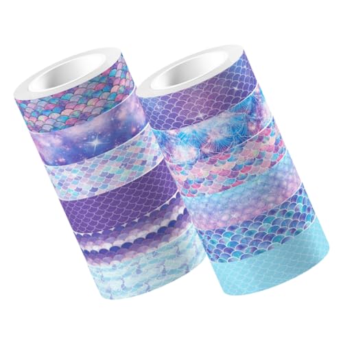 Angoily 12 Rollen Fantasy -farbband Für Dekorative Papierbänder Regenbogen Meerjungfrau Milchband Sammelalbum Scrapbooking Bastelband Dekorative Bänder Handwerk Scrapbook-bänder Aufkleber Angoily 12 Rollen Fantasy -farbband Für Dekorative Papierbänder Regenbogen Meerjungfrau Milchband Sammelalbum Scrapbooking Bastelband Dekorative Bänder Handwerk Scrapbook-bänder Aufkleber von Angoily