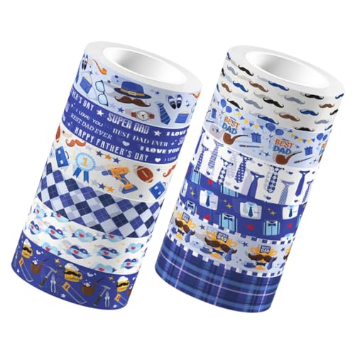 Angoily 12 Rollen Teiliges Transparentes Washi Tape Dekoratives Klebeband für Scrapbooking Geschenkverpackung und Diy Basteln Wiederverwendbar Handreißbar Vielseitig Einsetzbar zum von Angoily