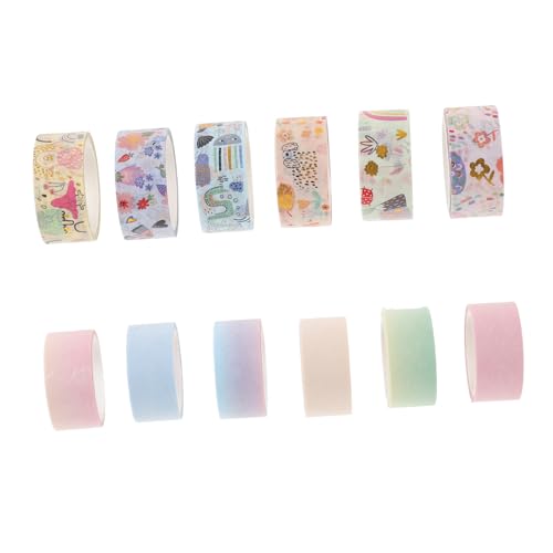 Angoily 12 Rollen Washi Tape Sets Dekoratives Klebeband für Diy Scrapbooking Tagebuch und Bastelprojekte Einfach Abreißbar Rückstände für und Arbeiten Angoily 12 Rollen Washi Tape Sets Dekoratives Klebeband für Diy Scrapbooking Tagebuch und Bastelprojekte Einfach Abreißbar Rückstände für und Arbeiten von Angoily