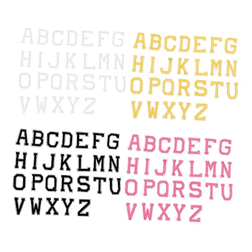Angoily 12 Sätze Alphabet Aufbügel Patch für Diy Kleidung Teile Farben zum Dekorieren und Reparieren von Jeans Shirts Taschen Angoily 12 Sätze Alphabet Aufbügel Patch für Diy Kleidung Teile Farben zum Dekorieren und Reparieren von Jeans Shirts Taschen von Angoily