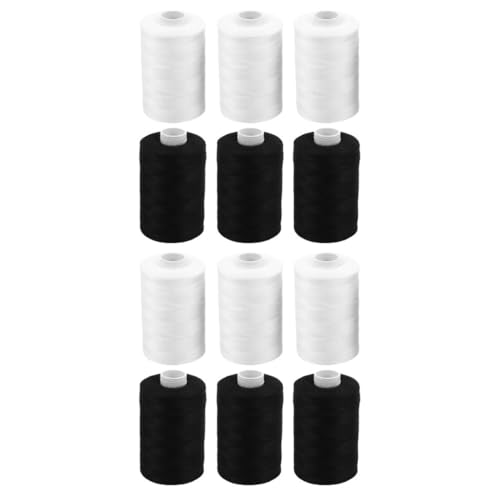 Angoily 12 Spulen Sticknähgarn Set Polyestergarn Für Handnähmaschinen Nähen Und DIY Bastelprojekte Quiltzubehör von Angoily