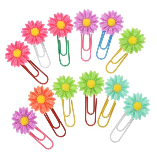 Angoily 12 Stück Aufbewahrungsbox Rollkamm Dekorative Büroklammern Kleine Binderklammern Blumen Büroklammern Für Sammelalben Notizklammer Kreative Büroklammer Büroklammern Süßes von Angoily