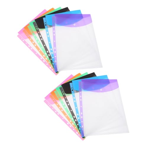 Angoily 12 Stück Buntes Losebeutel Ordnertasche Aus Kunststoff Transparente Aktentaschen Ordnertaschen Aktentaschen Mit Druckknopf Datei-snap-button-ordner Inhaber Von Rechnungen Pvc Angoily 12 Stück Buntes Losebeutel Ordnertasche Aus Kunststoff Transparente Aktentaschen Ordnertaschen Aktentaschen Mit Druckknopf Datei-snap-button-ordner Inhaber Von Rechnungen Pvc von Angoily