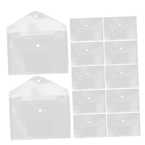 Angoily 12 Stück Dokumententaschen Transparent Knopfverschluss Dokumentenordner mit Kartenfach Robuste Materialien für Schule und Büro zur Organisation Wichtiger Unterlagen Angoily 12 Stück Dokumententaschen Transparent Knopfverschluss Dokumentenordner mit Kartenfach Robuste Materialien für Schule und Büro zur Organisation Wichtiger Unterlagen von Angoily