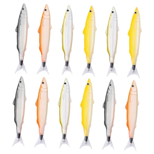 Angoily 12 Stück Fisch-kugelschreiber, Fisch-partygeschenke, Kugelschreiber, Angel-partygeschenke, Fisch-stift, Dekorative Stifte, Cartoon-fisch-stift, Werbe-auszeichnungsstift, Angoily 12 Stück Fisch-kugelschreiber, Fisch-partygeschenke, Kugelschreiber, Angel-partygeschenke, Fisch-stift, Dekorative Stifte, Cartoon-fisch-stift, Werbe-auszeichnungsstift, von Angoily