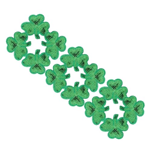Angoily 12 Stück Klee Patch abriebfeste Hutaufnäher gestickte Aufnäher dekorative Eisenflecken Applikationsflicken aufnähen Kleiderflicken Hutflecken Vliesstoff Green Angoily 12 Stück Klee Patch abriebfeste Hutaufnäher gestickte Aufnäher dekorative Eisenflecken Applikationsflicken aufnähen Kleiderflicken Hutflecken Vliesstoff Green von Angoily