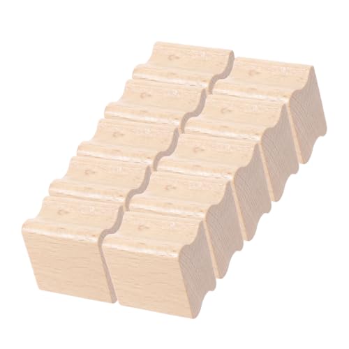 Angoily 12 Stück Leere Holzstempelhalterungen Aus Gummi, Holzstempelgriff, Harte Holzblöcke Für Die Stempelherstellung, Diy-bastelbedarf von Angoily