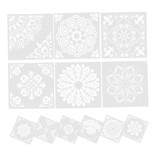 Angoily 12 Stück Mandala -Malvorlage Vorlagen Mandala-Schablonen Mandala Malschablonen Boden Wand Wiederverwendbare Schablonen zum Malen tragbare Farbschablonen Hohlschablonen das Haustier Angoily 12 Stück Mandala -Malvorlage Vorlagen Mandala-Schablonen Mandala Malschablonen Boden Wand Wiederverwendbare Schablonen zum Malen tragbare Farbschablonen Hohlschablonen das Haustier von Angoily