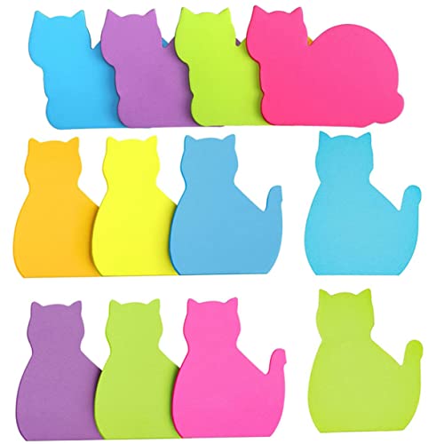 Angoily 12 Stück Niedliche Katzen Haftnotizen Bunte Selbstklebende Memo Sticker für Büro und Schule für Notizen Erinnerungen und Kreative Collagen Angoily 12 Stück Niedliche Katzen Haftnotizen Bunte Selbstklebende Memo Sticker für Büro und Schule für Notizen Erinnerungen und Kreative Collagen von Angoily