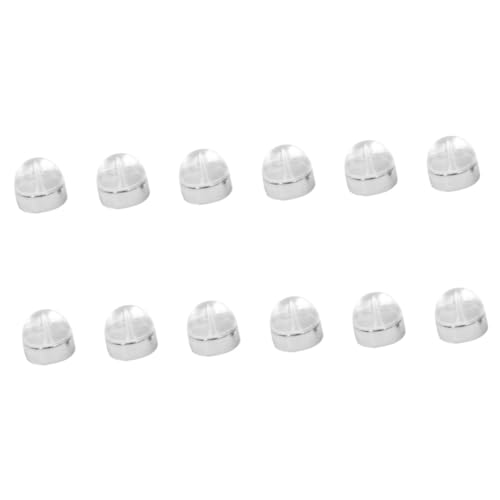 Angoily 12 Stück Ohrringe Liefert Ohrringträger Für Ohrringrücken Mädchen Ohrring Rückseiten Ohrstecker Für Ohrringe Sicherer Ohrringstopper Sicherheits-ohrstopper Silver Metall von Angoily