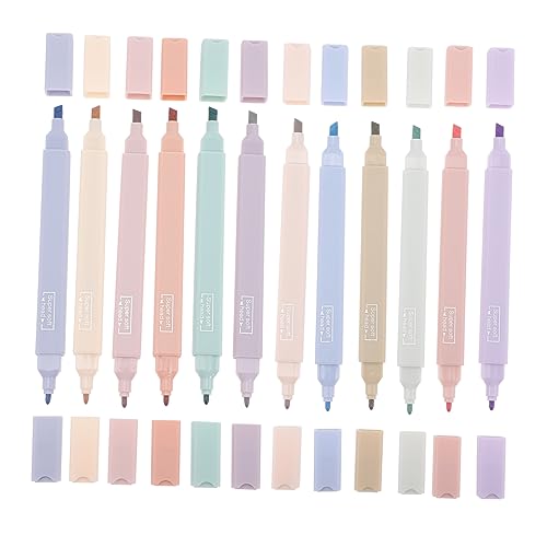 Angoily 12 Stück Pastell Marker Pens mit Doppelspitze Hochlighter für Ergonomische Stifte für Notizen Planer und Kreative Projekte Leuchtende für Schule und Büro Angoily 12 Stück Pastell Marker Pens mit Doppelspitze Hochlighter für Ergonomische Stifte für Notizen Planer und Kreative Projekte Leuchtende für Schule und Büro von Angoily