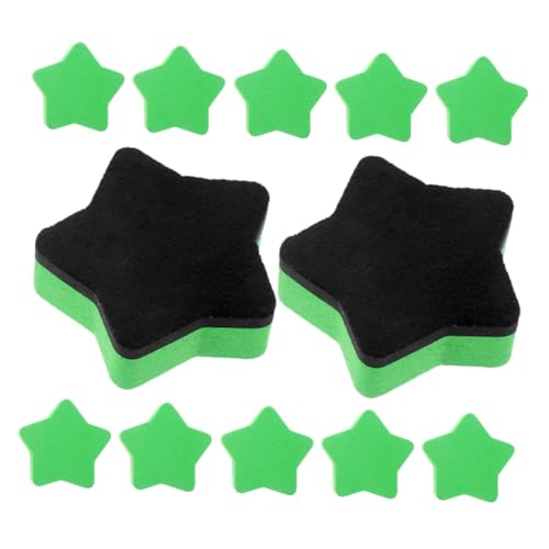 Angoily 12 Stück Pentagramm-Radiergummi Kind Klassenzimmer Planke klein Weiß Mini-Whiteboard-Radierer trockener Radiergummi Whiteboard-Reiniger Eva Filztuch Green Angoily 12 Stück Pentagramm-Radiergummi Kind Klassenzimmer Planke klein Weiß Mini-Whiteboard-Radierer trockener Radiergummi Whiteboard-Reiniger Eva Filztuch Green von Angoily