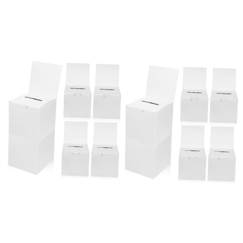 Angoily 12 Stück Raffle Boxen Abstimmungsboxen aus Karton Vielseitig Einsetzbar für Verlosungen und Einfach Aufzustellen mit Halbkreisförmiger Öffnung Angoily 12 Stück Raffle Boxen Abstimmungsboxen aus Karton Vielseitig Einsetzbar für Verlosungen und Einfach Aufzustellen mit Halbkreisförmiger Öffnung von Angoily