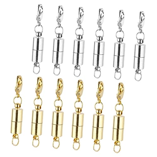 Angoily 12 Stück Schmuck Mit Magnetverschluss Magnetverschlüsse Für Halsketten Karabinerverschlüsse Layering-halskettenverschluss Schließe Hummerschere Verschlüsse Für Schmuck Kupfer Angoily 12 Stück Schmuck Mit Magnetverschluss Magnetverschlüsse Für Halsketten Karabinerverschlüsse Layering-halskettenverschluss Schließe Hummerschere Verschlüsse Für Schmuck Kupfer von Angoily