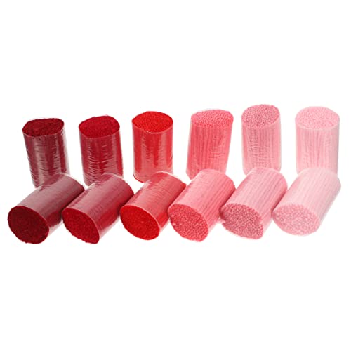 Angoily 12 Stück Stickgarn für Teppiche verriegeln Garne zum Selbermachen Baumwolle häkeln Stich teppich geflochten bastelzubehör dekoratives Knüpfgarn Garn zum Tuften von Teppichen Acryl von Angoily