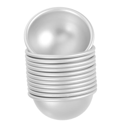 Angoily 12 Stück Teiliges Aluminium Halbkreis für DIY Badebomben und Desserts Eloxierte Halbkugel Formen Antihaftbeschichtet Rostfrei Einfach zu Reinigen für Badekugeln und Backkunst Angoily 12 Stück Teiliges Aluminium Halbkreis für DIY Badebomben und Desserts Eloxierte Halbkugel Formen Antihaftbeschichtet Rostfrei Einfach zu Reinigen für Badekugeln und Backkunst von Angoily