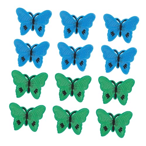 Angoily 12 Stück Teiliges Bestickte Schmetterling patches Bunte Aufnäher zum Aufnähen und Reparieren von Kleidung Langlebige Farbintensive Applikationen für DIY Textil dekoration Angoily 12 Stück Teiliges Bestickte Schmetterling patches Bunte Aufnäher zum Aufnähen und Reparieren von Kleidung Langlebige Farbintensive Applikationen für DIY Textil dekoration von Angoily