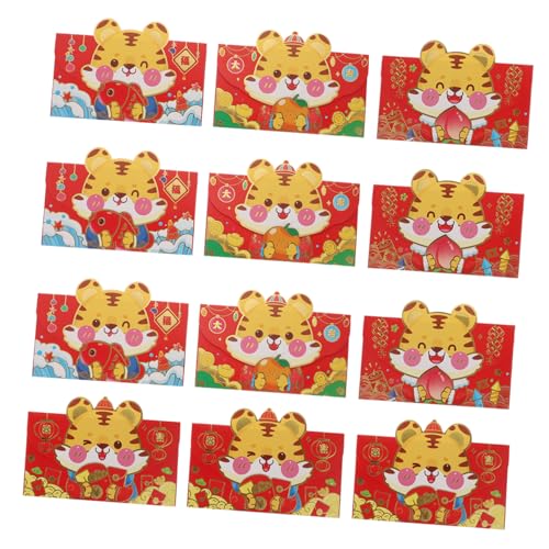 Angoily 12 Stück Teiliges Chinesische Neujahrs Rote Umschläge aus Stabilem Papier mit Niedlichem Cartoon Motiv Kreatives Design Glatte Oberfläche für Festlichkeiten Wie Geburtstag Angoily 12 Stück Teiliges Chinesische Neujahrs Rote Umschläge aus Stabilem Papier mit Niedlichem Cartoon Motiv Kreatives Design Glatte Oberfläche für Festlichkeiten Wie Geburtstag von Angoily