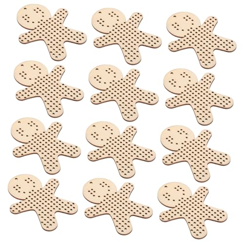 Angoily 12 Stück Teiliges Diy Holzanhänger Lebkuchenmänner zum Besticken Blanko Holzetiketten für Kreuzstich Basteln Weihnachtsdeko Anfängerfreundlich Rustikaler Charme Angoily 12 Stück Teiliges Diy Holzanhänger Lebkuchenmänner zum Besticken Blanko Holzetiketten für Kreuzstich Basteln Weihnachtsdeko Anfängerfreundlich Rustikaler Charme von Angoily
