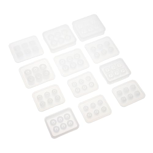 Angoily 12 Stück Teiliges Diy Schmuck Anhänger Silikonform Set Geeignet für Halsketten und Armbänder Einfaches Entformen Langlebig und Komfortabel für Kreative Schmuckgestaltung von Angoily