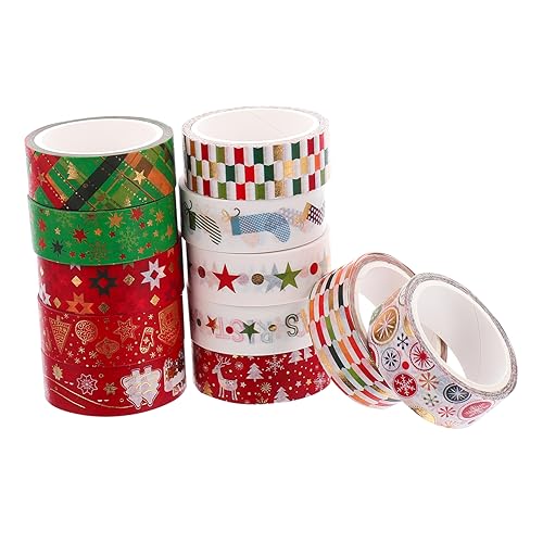 Angoily 12 Stück Teiliges Diy Washi Tape für Weihnachten Dekorative Klebebänder für Scrapbooking Planer und Leicht Ablösbar Perfektes für und Familie Angoily 12 Stück Teiliges Diy Washi Tape für Weihnachten Dekorative Klebebänder für Scrapbooking Planer und Leicht Ablösbar Perfektes für und Familie von Angoily