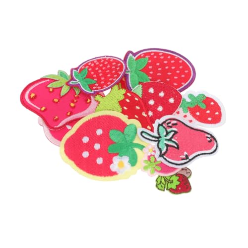 Angoily 12 Stück Teiliges Erdbeer Aufbügler Patches zum Aufnähen und Reparieren Bestickte DIY Kleidung Applikationen für Jacken Taschen Hüte Schuhe Bunte Obst Motive Angoily 12 Stück Teiliges Erdbeer Aufbügler Patches zum Aufnähen und Reparieren Bestickte DIY Kleidung Applikationen für Jacken Taschen Hüte Schuhe Bunte Obst Motive von Angoily