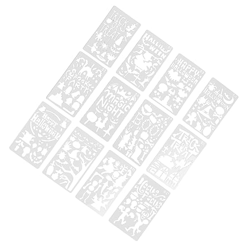 Angoily 12 Stück Teiliges Halloween Schablonen Leichtem Pet Hohl Geschnittene Malvorlagen für Diy Scrapbooking Basteln Schulprojekte und Kreative Familienaktivitäten Angoily 12 Stück Teiliges Halloween Schablonen Leichtem Pet Hohl Geschnittene Malvorlagen für Diy Scrapbooking Basteln Schulprojekte und Kreative Familienaktivitäten von Angoily