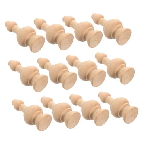Angoily 12 Stück Teiliges Handgeschnitzte Unbehandelte Holz-romanpfostenaufsätze Dekorative Treppen Gardinenstangen-endkappen Diy-holzverzierungen für Innenbereich und Möbel Angoily 12 Stück Teiliges Handgeschnitzte Unbehandelte Holz-romanpfostenaufsätze Dekorative Treppen Gardinenstangen-endkappen Diy-holzverzierungen für Innenbereich und Möbel von Angoily